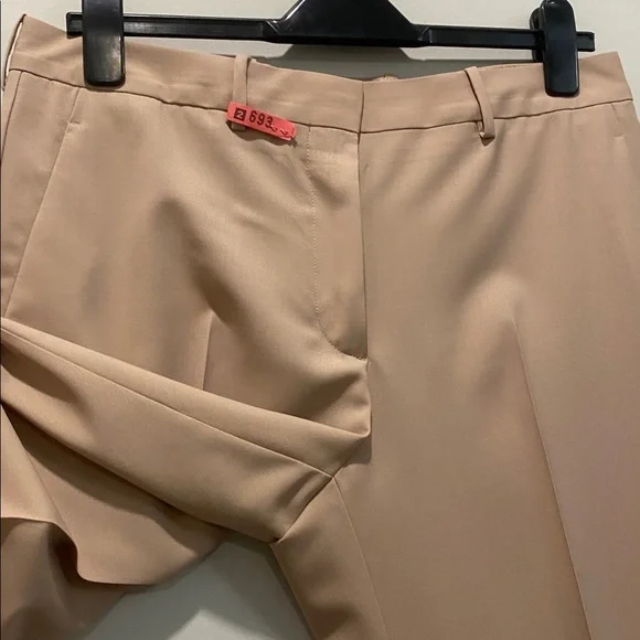 Maison Margiela Beige Dress Pants Wool Size IT 46 High Rise - Picture 11 of 16